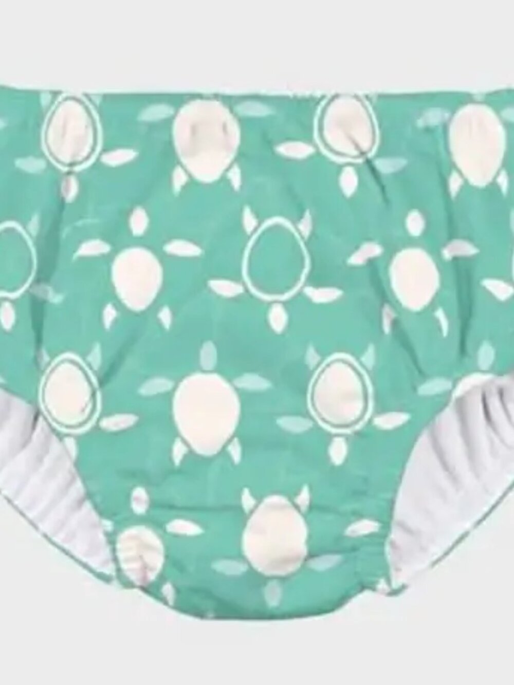 NEW green sprouts Baby Eco PullUp Turtle Printed Reusable Swim Diaper Teal Green